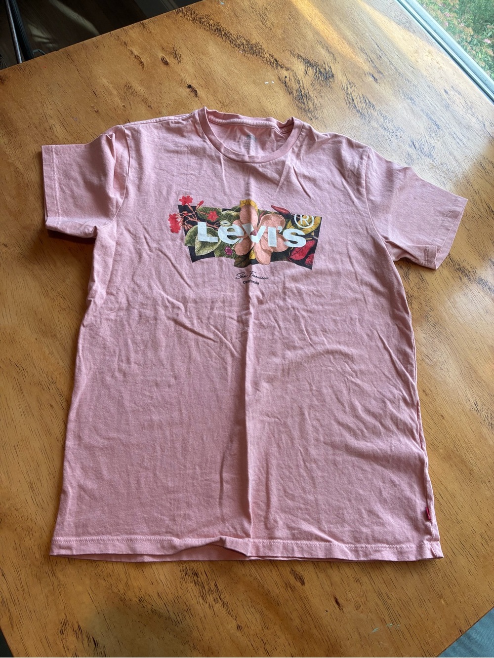 Levi's Pink Floral Logo Tee for Kids